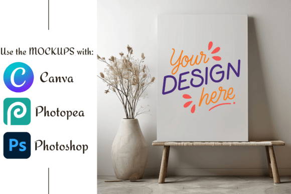 Download 20x28 Stretched Canvas Mockup - Premium Bundle