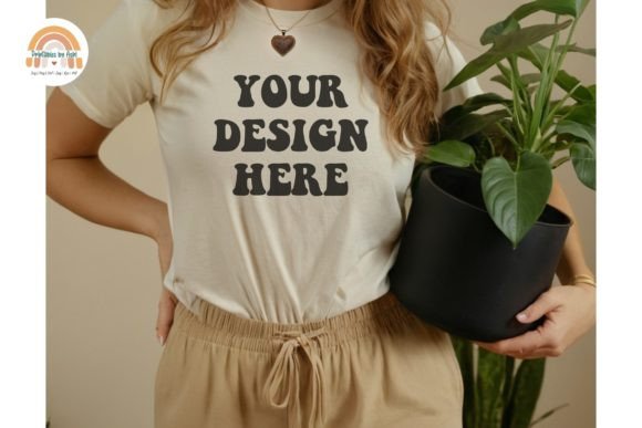 Download Gardening Model White Shirt Mockup - Premium Resources