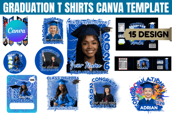 Download Graduation T-Shirts Canva Template - Premium Resources