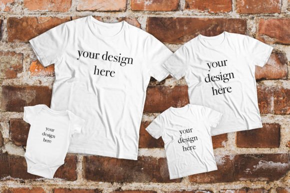 Download Family T-shirt Mockup Template - Shirt mockup template Collection