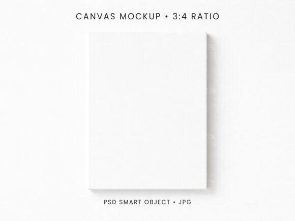 Download 3x4 Canvas Mockup PSD JPG - Canvas mockup Collection